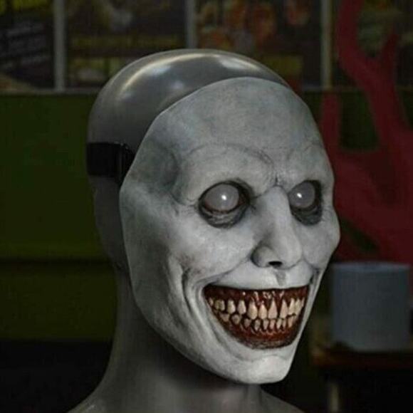 Creepy Halloween Mask Smiling Demon Horror Cosplay Costume Halloween Clown Scary